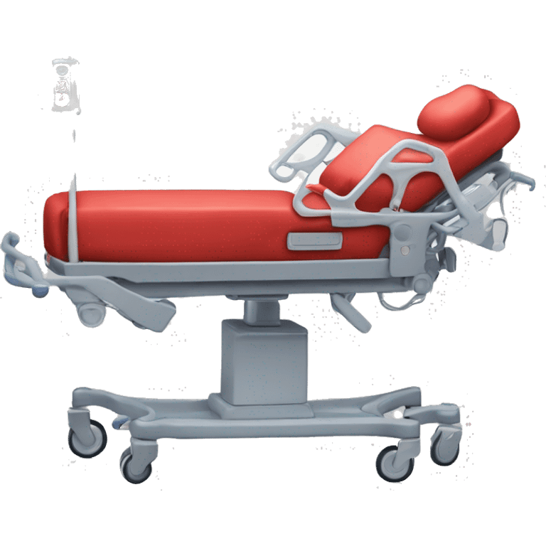 Red Crash cart in an intensive care unit  emoji