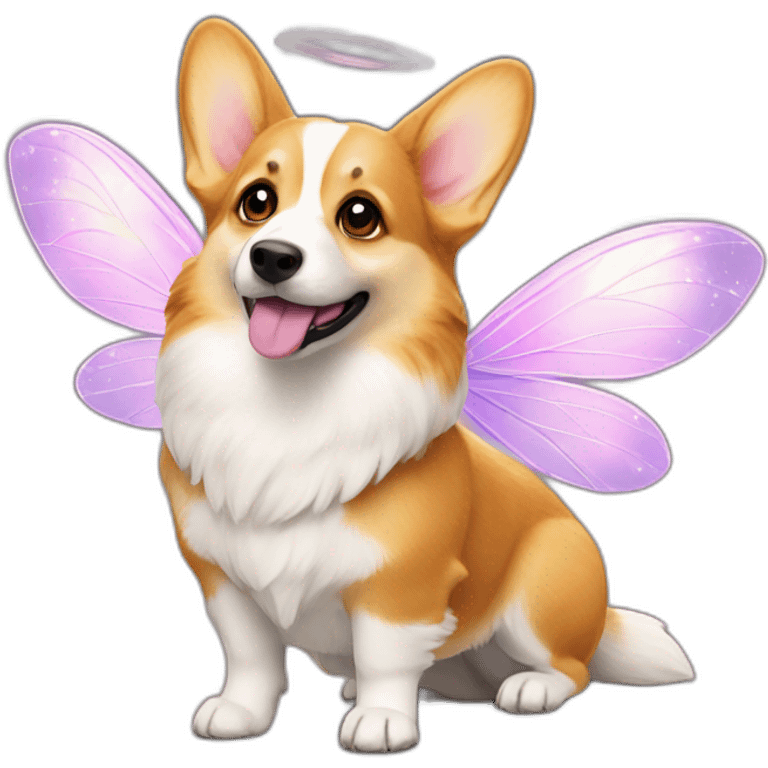 corgi as a fairy emoji