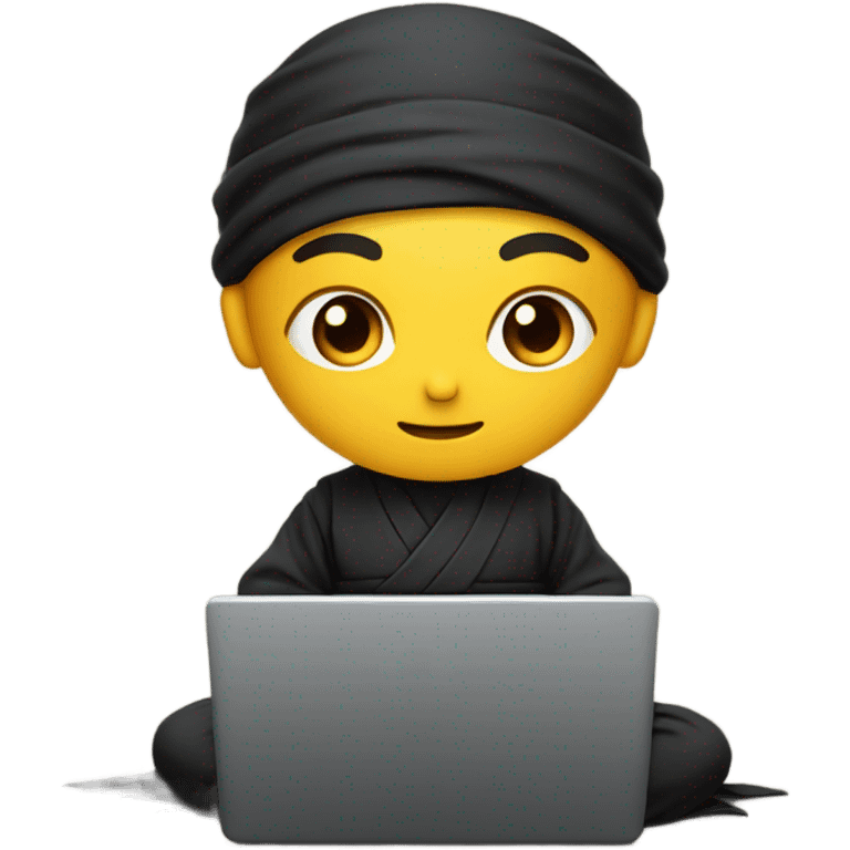 ninja with a laptop emoji