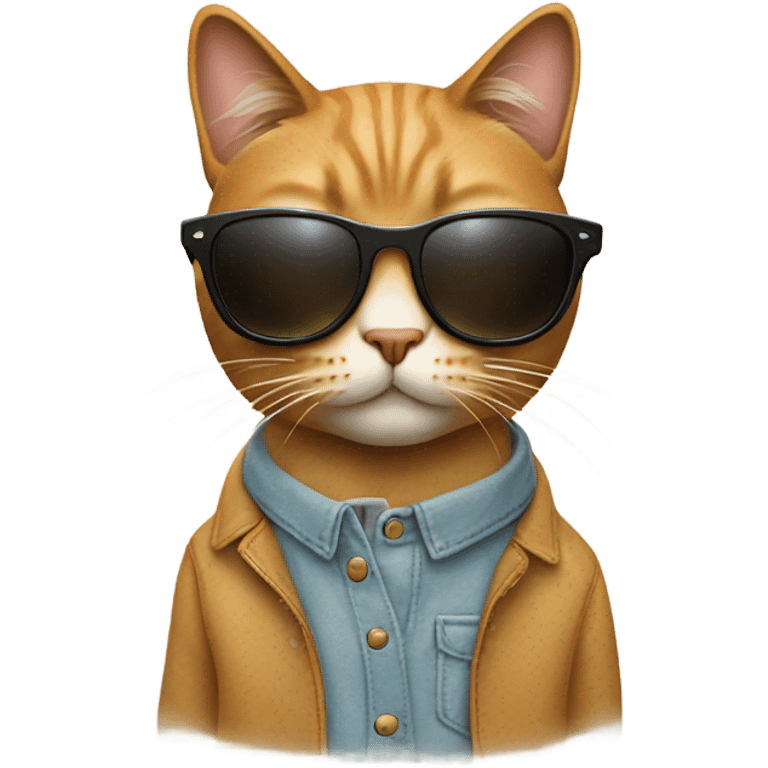 Cat with sunglasses emoji