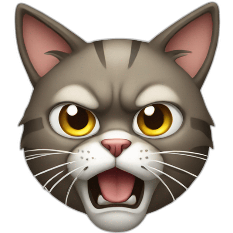 an angry cat emoji