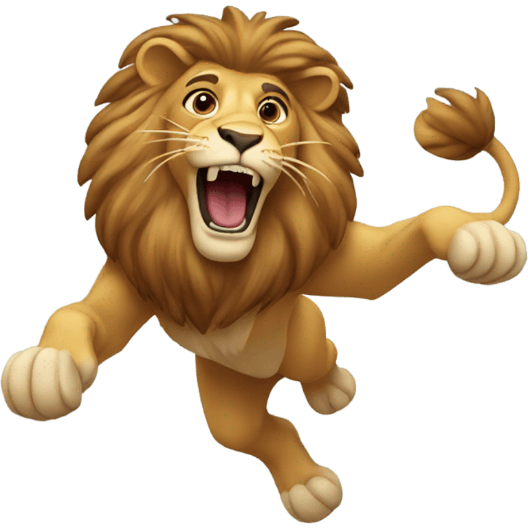 jumping lion  emoji