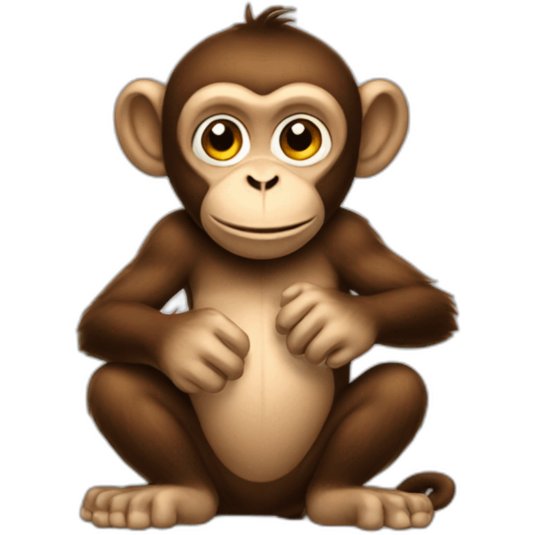 monkey holding poo emoji