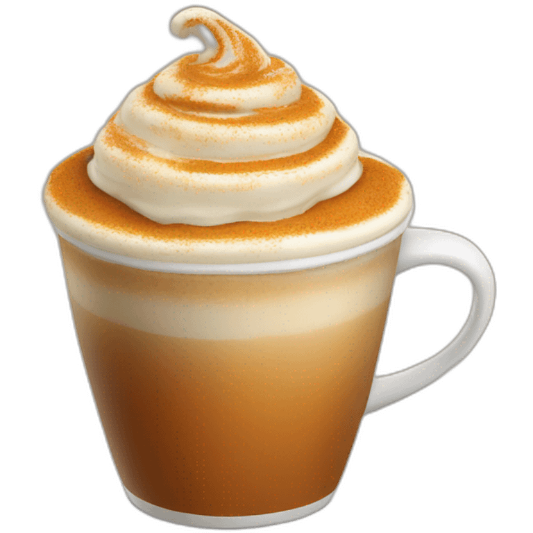 Pumpkin spice latte emoji