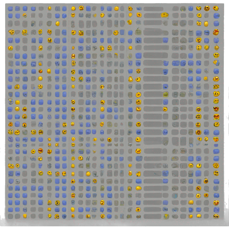 table (with rows and columns) with highlighted cells emoji