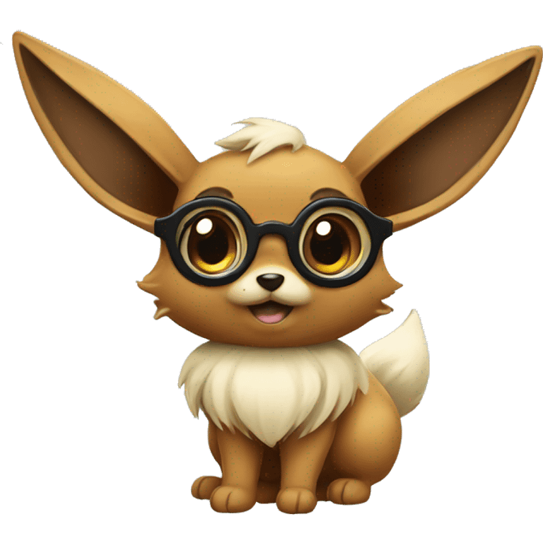 Eevee with monocle emoji