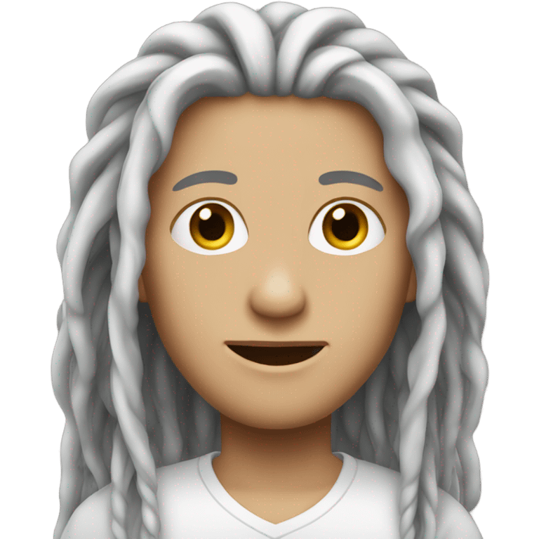 white person with dreads emoji