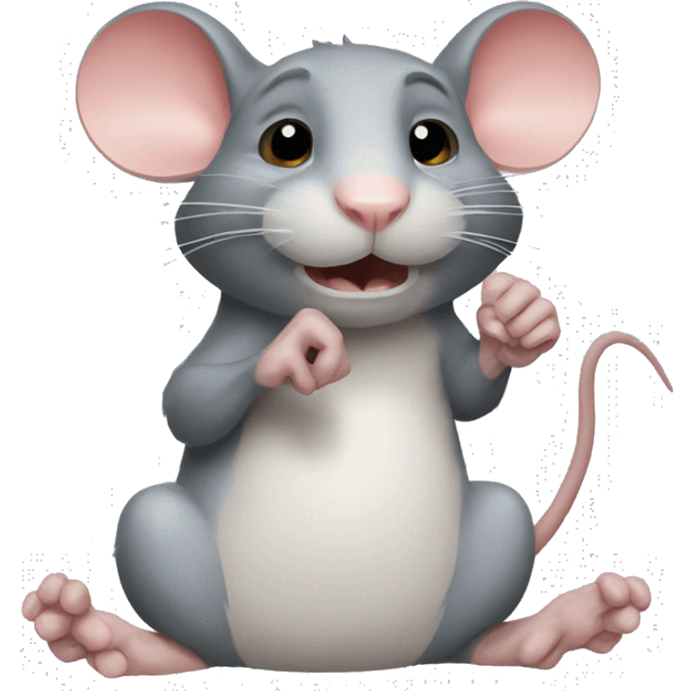 rat with thumb emoji