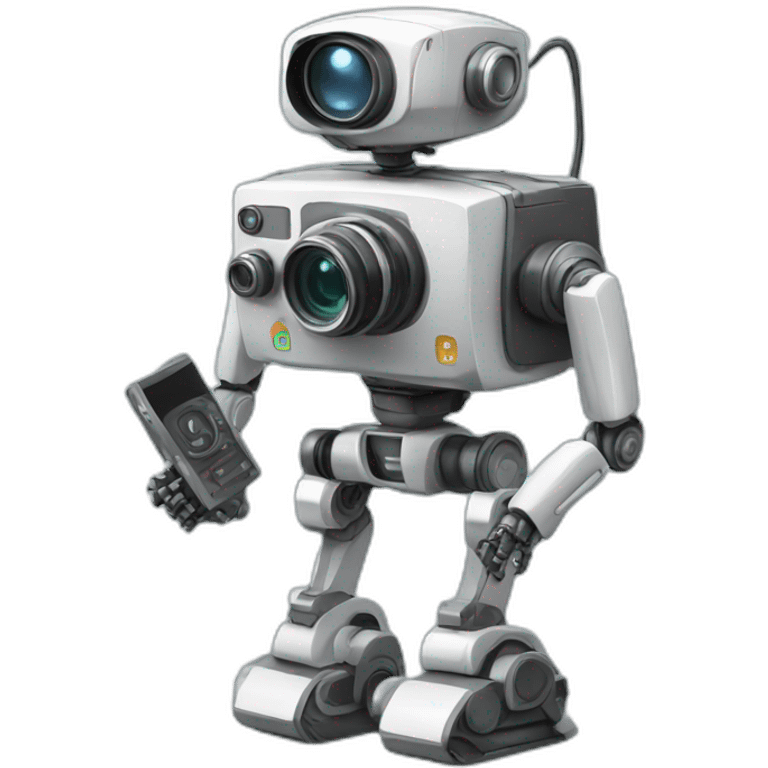 robot with video camera emoji