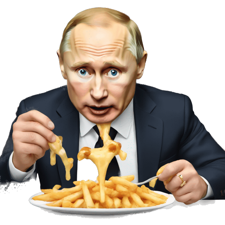 Putin eating poutine  emoji