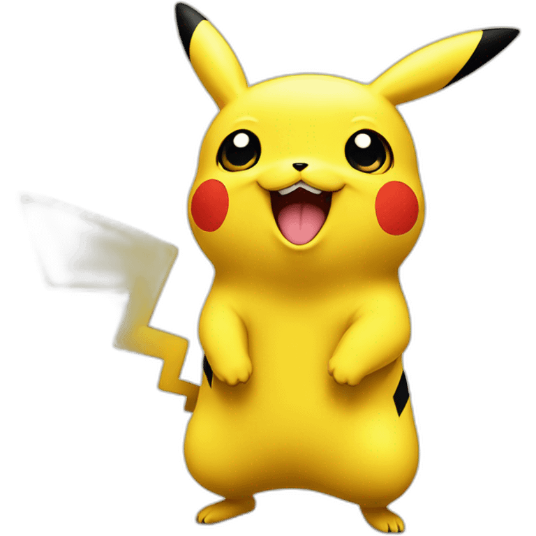 Pikachu cheers emoji