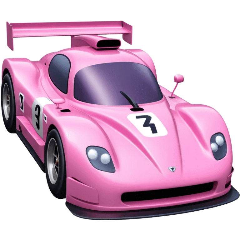 pink race car emoji