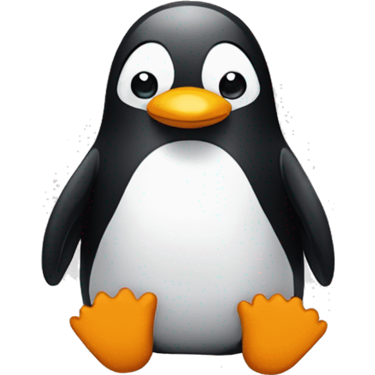 Pinguin wearing thongs emoji