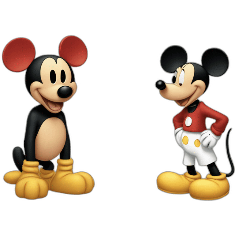 mickey et son chien emoji