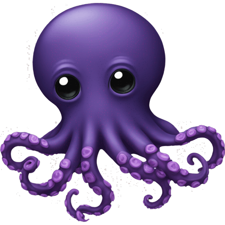 black - purple octopus emoji