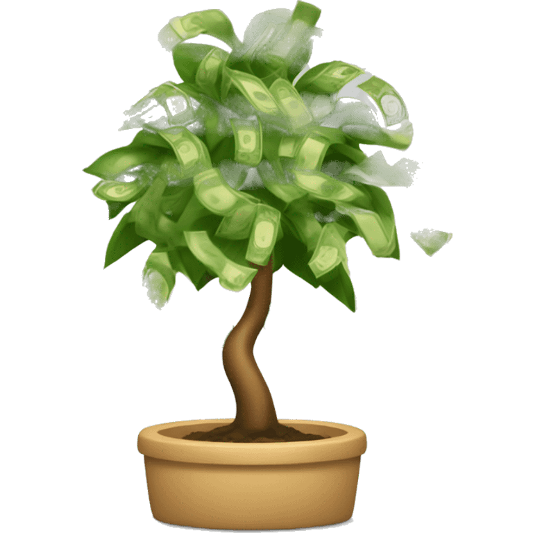 Money tree dancing emoji