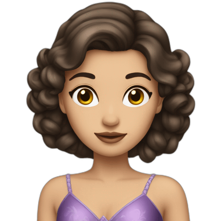 Fantasy princess brunette emoji