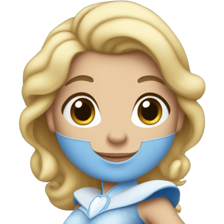 Princess Cinderella in a football outfit emoji