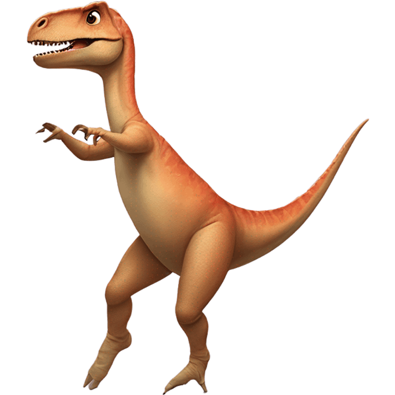 dinosaur doing ballet on pointe emoji