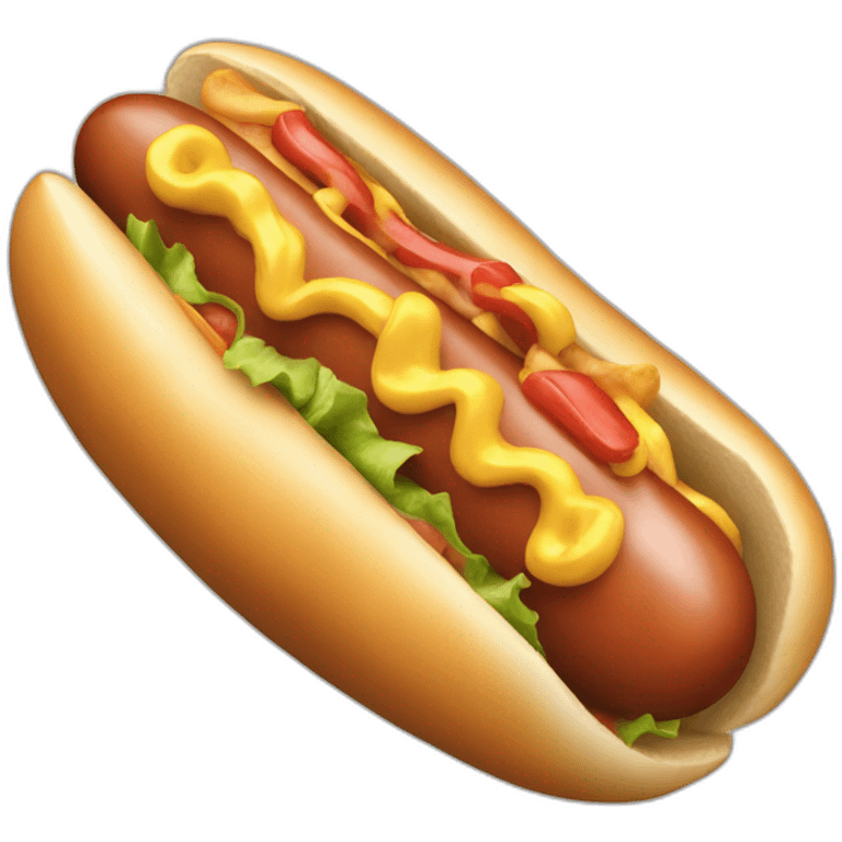 hotdog dorado emoji