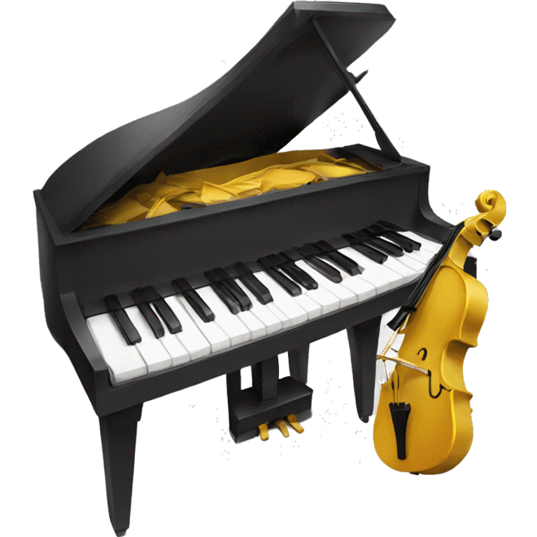 Gat and piano emoji