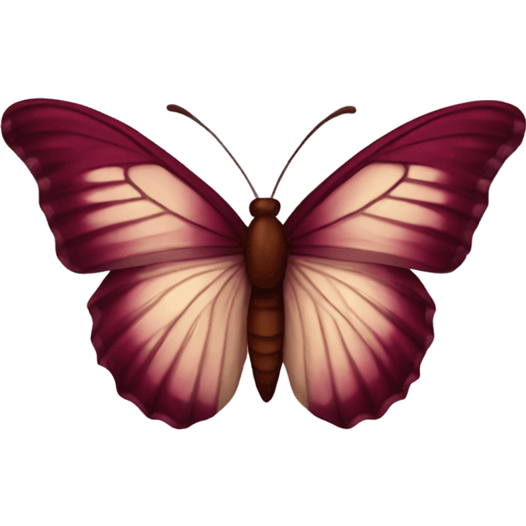 burgundy butterfly emoji