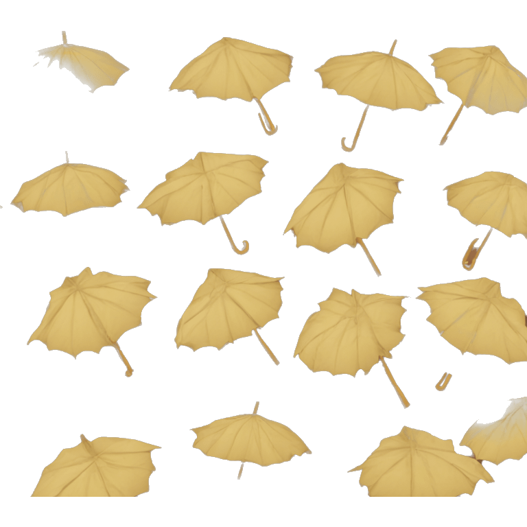 Wooden leaf umbrella emoji