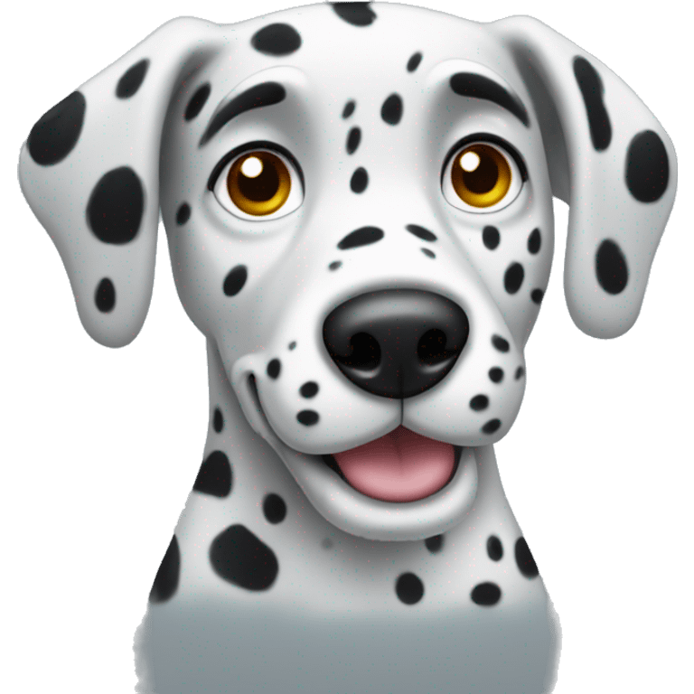 Dalmation dog with gray spots emoji