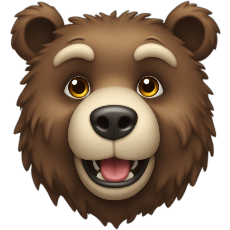 Anthropomorph bear emoji