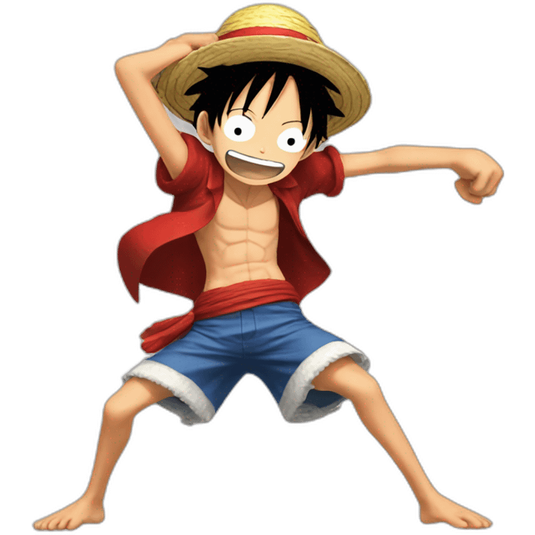 monkey d luffy dancing emoji