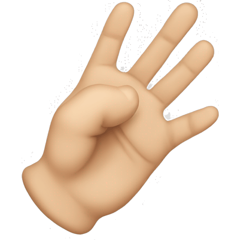 Finger der auf die innere Handfläche tippt emoji