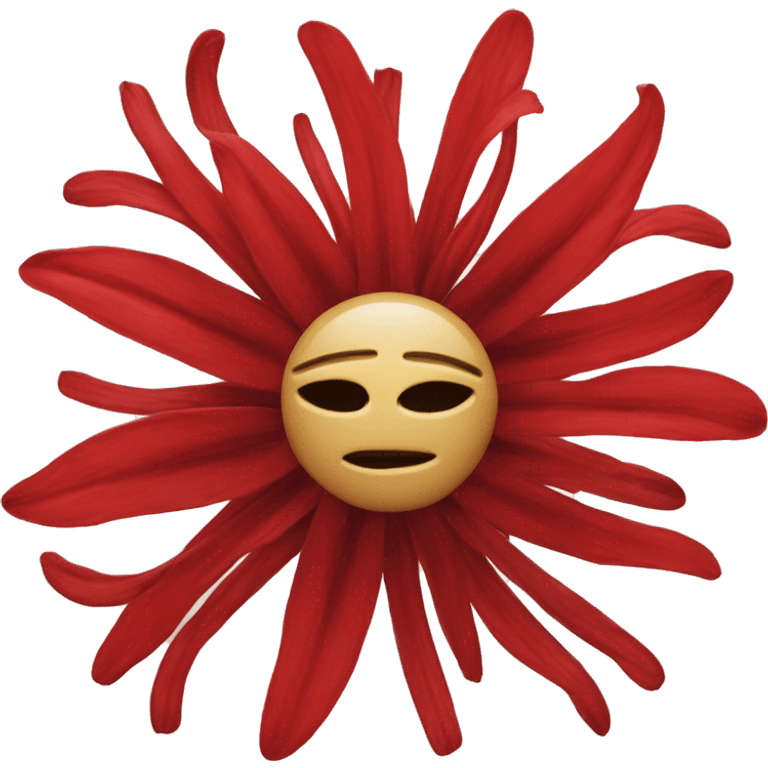 corona de cristo flower red emoji