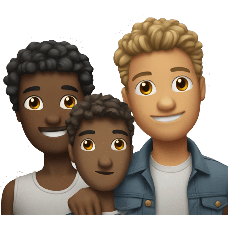 3 friends emoji