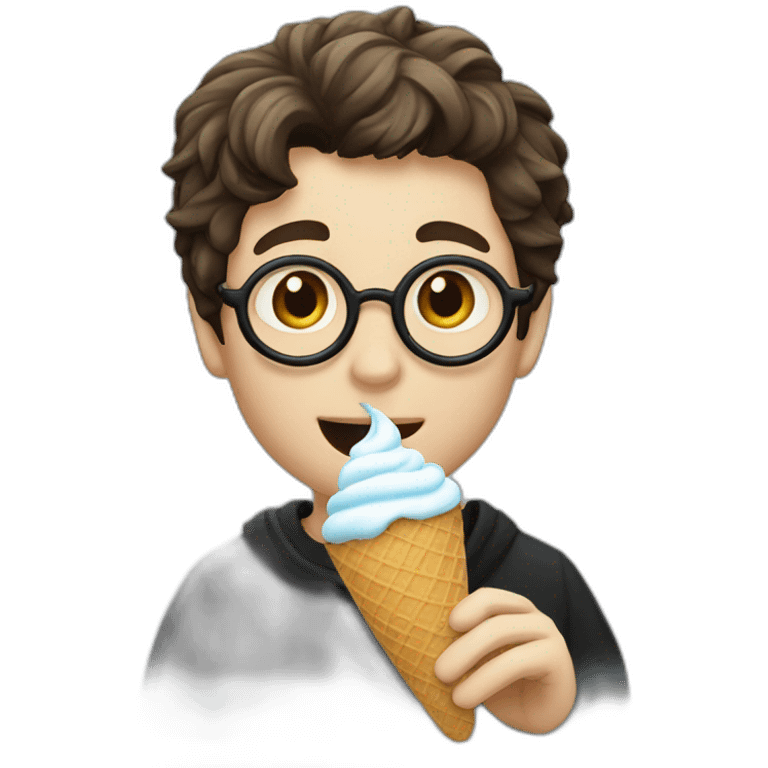 Harry Potter eating ice cream emoji