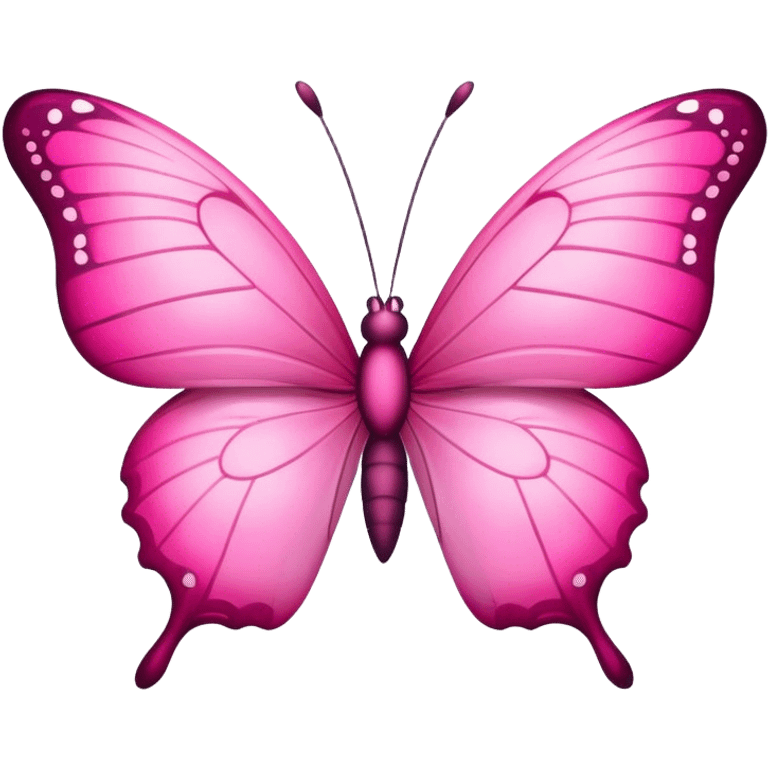 Pink butterfly  emoji