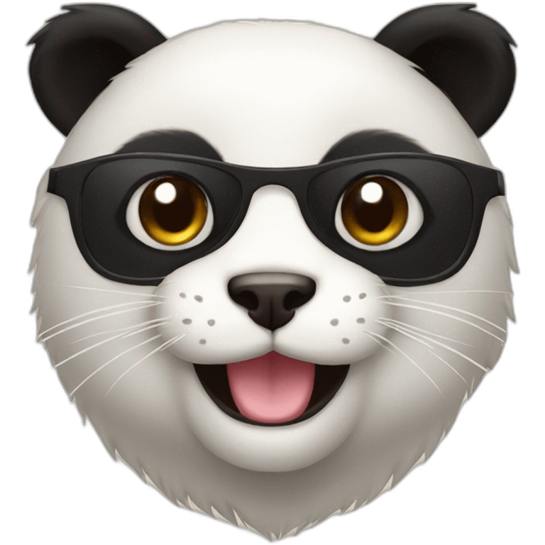 Cat panda emoji