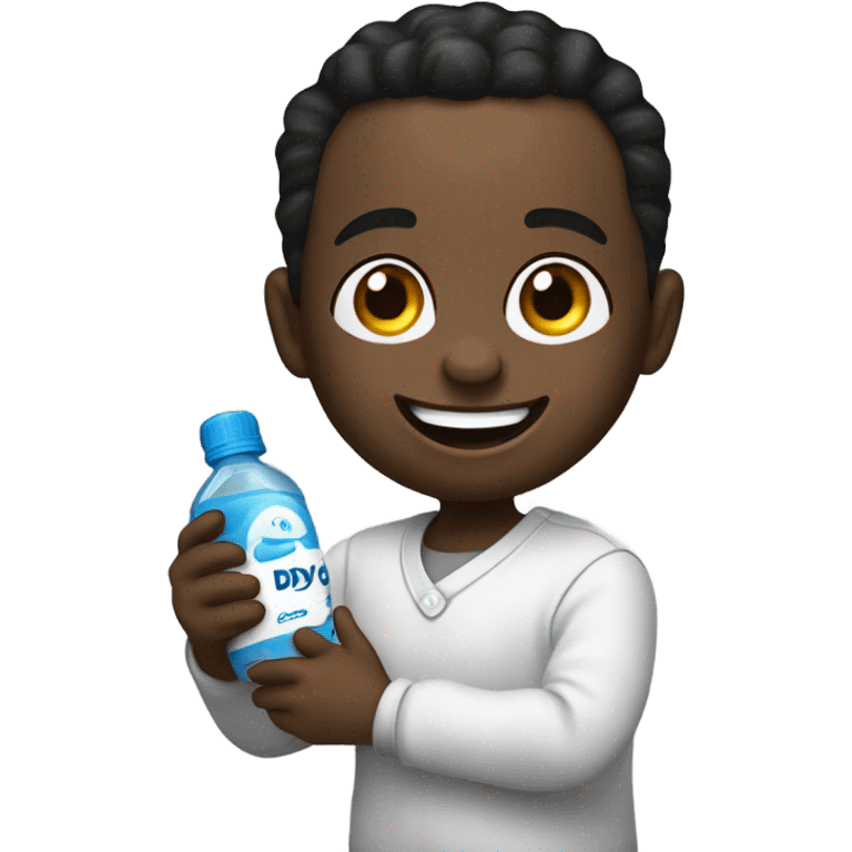 Diddy holding baby oil bottle emoji