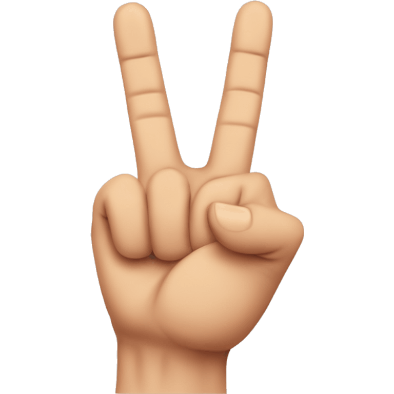 rock and roll hand sign with the index finger and pinkie bent half way and the thumb bent emoji