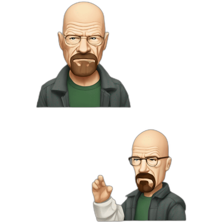 Walter White arguing with Jessy pinkman emoji