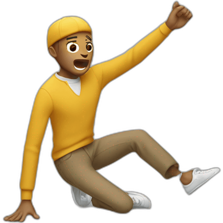 homme qui fait un dab emoji