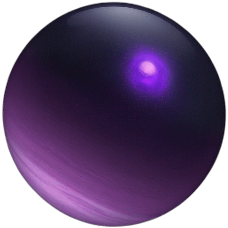 black and purple planet emoji