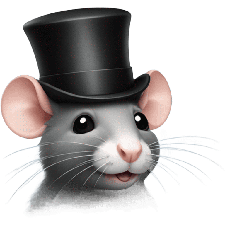 Rat in a top hat emoji