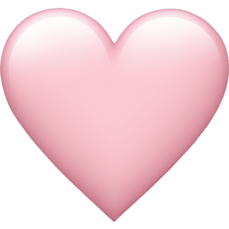 Light pink heart emoji