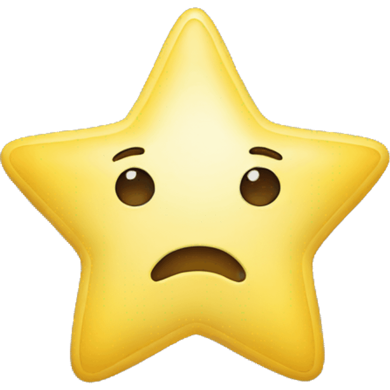 Yellow Star with no facial features  emoji