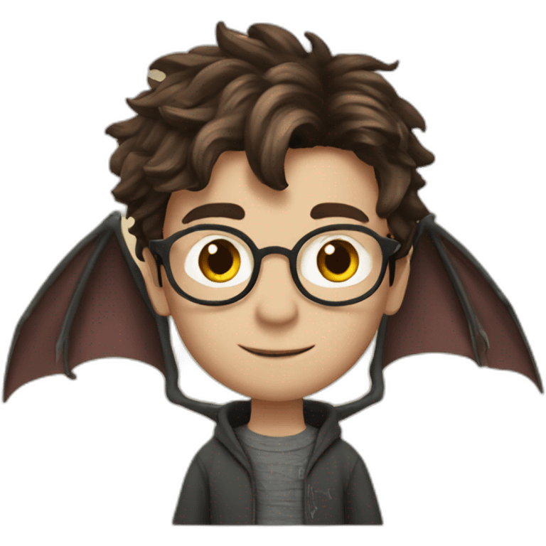 Harry Potter sur un dragon emoji