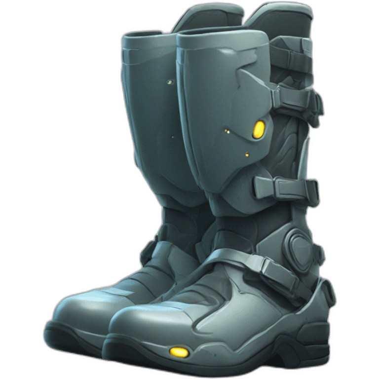 futuristic Galactic Vanguard armored boots emoji