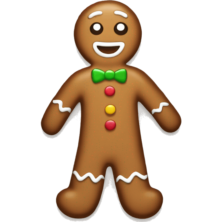 Gingerbread man emoji