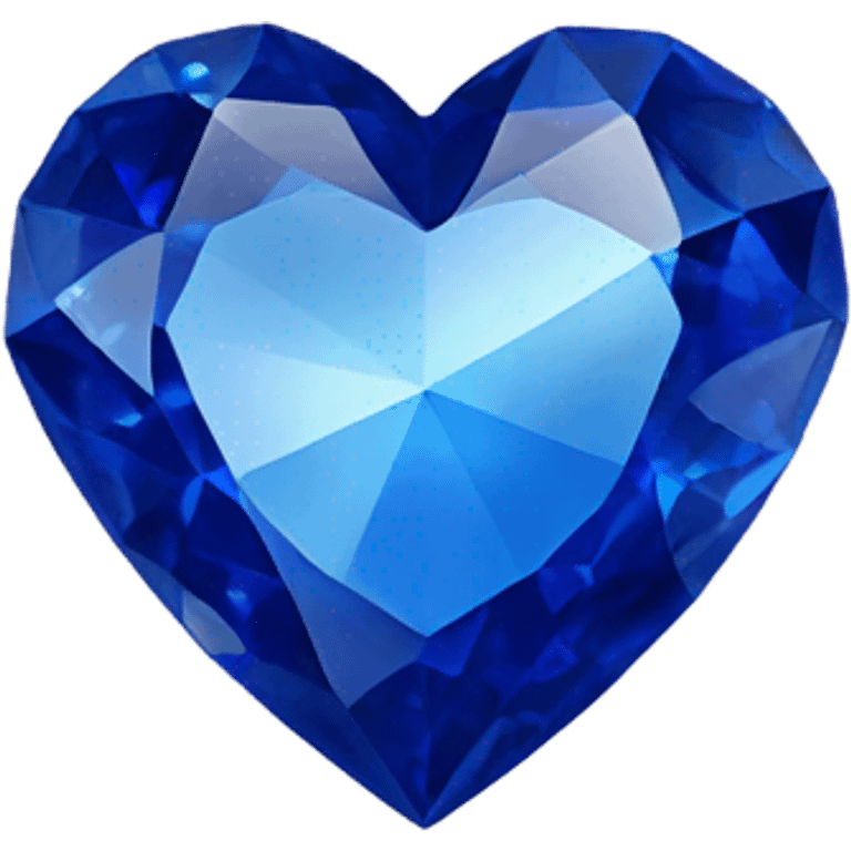 Sapphire in the shape of a heart emoji