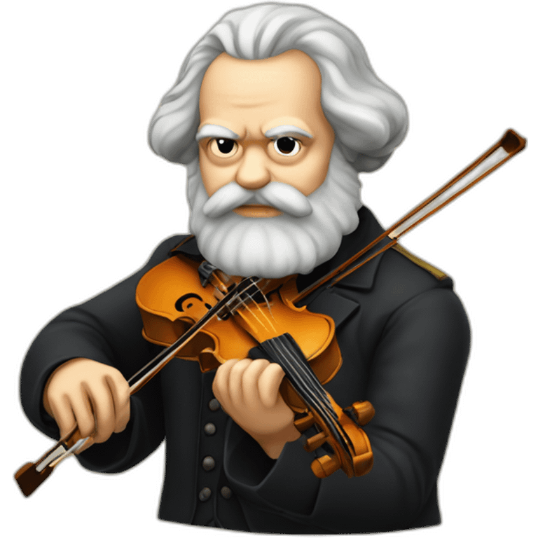 karl marx playing the violin emoji