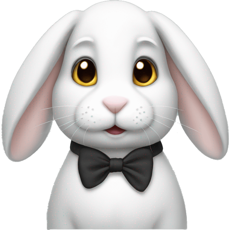 White and black rabbit  emoji